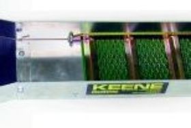 Keene Super Mini Sluice Box This is the lightest, most compact sluice box with all the features of a professional sluice! Absolutely ideal for small creeks and testing small placer deposits. Features a removable flare for easy backpacking. Dimensions: 6.5" x 11" x 33"