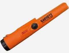 Garrett AT PRO-POINTER - Garrett Carrot PRODUCT DETAILS: An essential tool for your treasure-hunting adventures, the Pro-Pointer AT Pinpointer from Garrett® helps you narrow the search area when you are hunting underground targets. Combining high performance with incredible design, this handy tool offers 3 sensitivity levels to help you find the exact location of gold nuggets and other small, hard-to-find targets. This easy-to-use tool offers 1-touch operation with a fast retune features that instantly tunes out environment interferences and narrows the detection field for precise pinpointing. Providing a 360° detection area, the Pro-Pointer AT offers proportional audio/vibration to give you a sense when the target is close, a built-in LED flashlight, and a built-in scraping blade for searching soil. Comes with a belt holster and 9V battery. Waterproof design submersible up to 20'. Bright, easy to see orange coloring. 6.5 oz. Mfrs. 2-year limited warranty. Manufacturer model #: 1140900. Narrows search area for buried metal objects 360° detection area Proportional audio and vibration signal indicators - increases as target gets closer Easy-to-use - single button control 3 sensitivity levels Fast retune - fast and precise pinpointing Built-in LED flashlight Built-in scraping blade Waterproof - submersible up to 20' Comes with holster and 9V battery